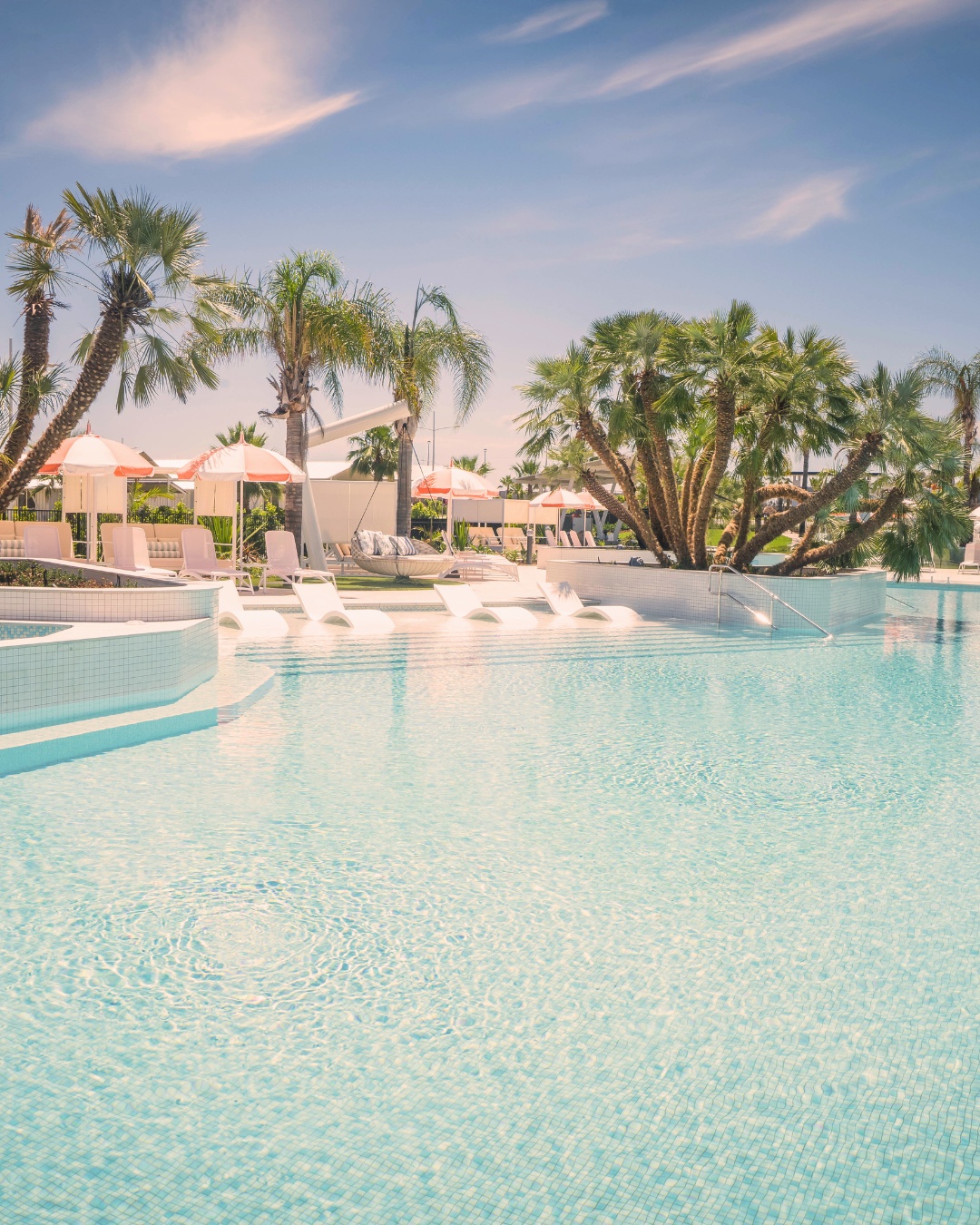 Lagoon pool at Trentham Waters Resort in Mildura New South Wales Victoria